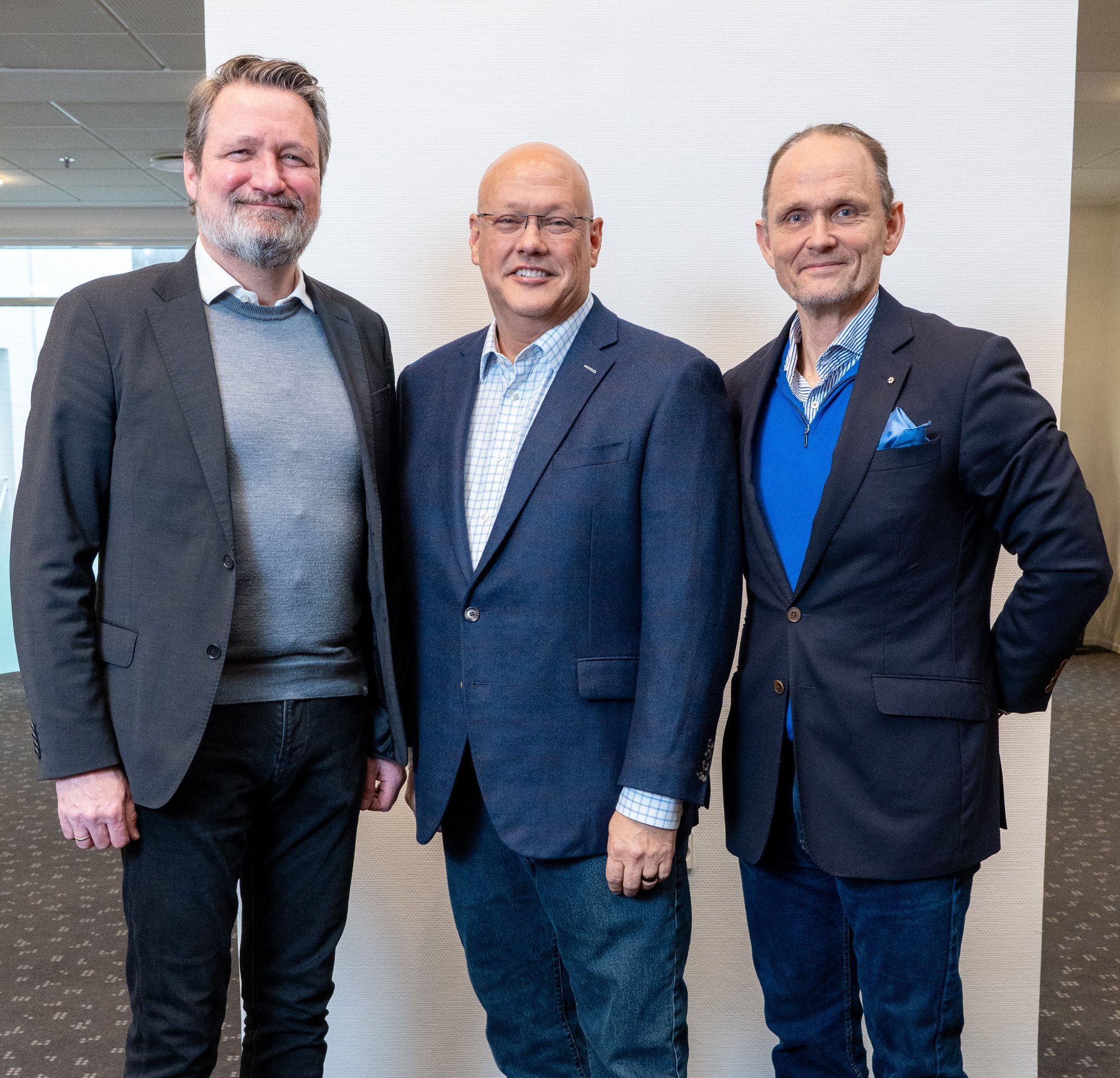 Clark with Johan Roos